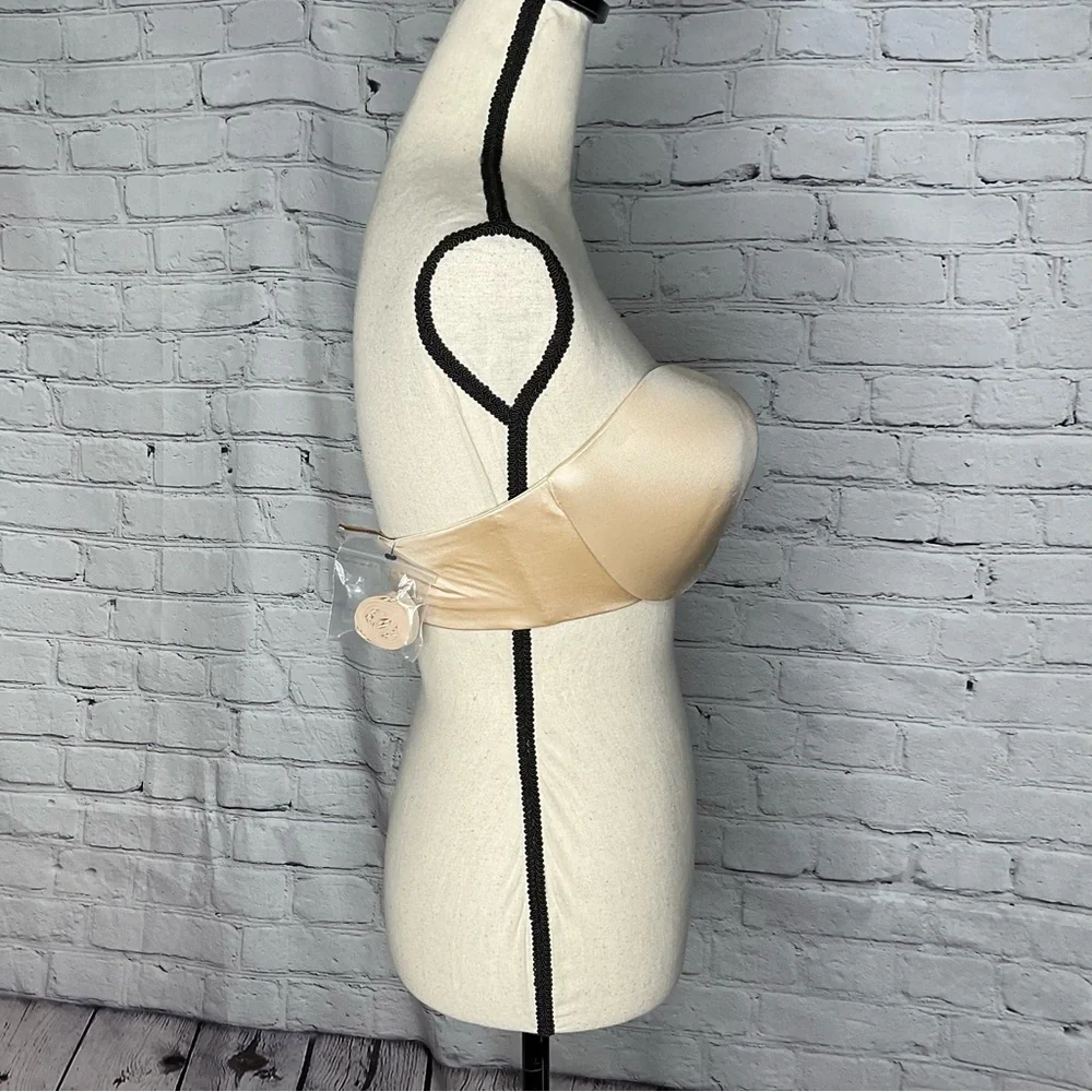 Maidenform Nude Strapless Stay Up Power Band Bra 40D NWT